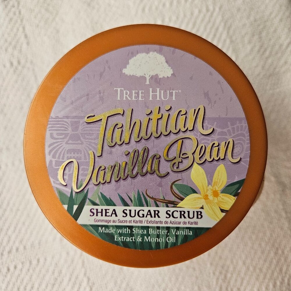 Tree Hut Tahitian Vanilla Bean Shea Sugar Scrub  Bonus size 21 oz